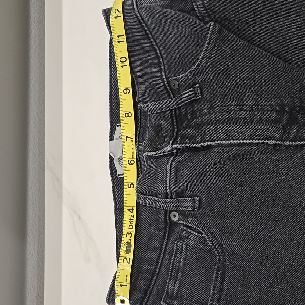Madewell 10" high rise skinny faded black 27 Tall
